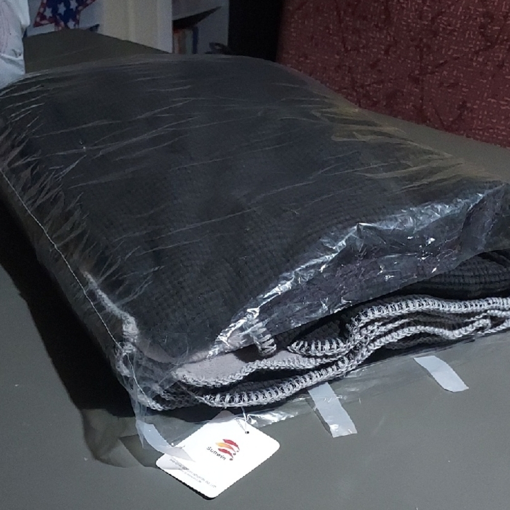 60inx80in Stonewashed Honeycomb Quilty Blanket From Shanghai Sunwin Industry Co.